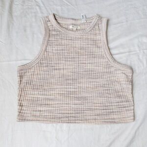 NWT Madewell Cropped Ribbed Tank Top Size L